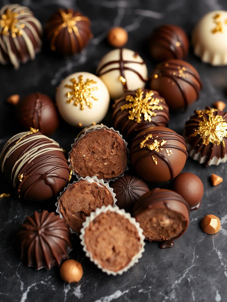 Doces gourmet variados